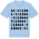 Blue Soul t-shirt med Graveröd ordlek t-shirt