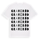 Graveröd ordlek t-shirt