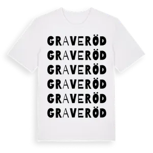 Graveröd ordlek t-shirt – ekologisk bomull t-shirt från Pinshirt