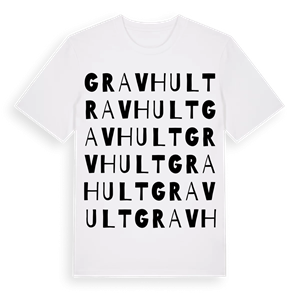 Gravhult ordlek t-shirt – ekologisk bomull t-shirt från Pinshirt