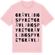 Pink Cotton t-shirt med Grävlingspyret ordlek t-shirt