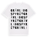 White t-shirt med Grävlingspyret ordlek t-shirt