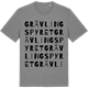 Mid Heather Gray t-shirt med Grävlingspyret ordlek t-shirt