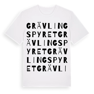Grävlingspyret ordlek t-shirt – ekologisk bomull t-shirt från Pinshirt