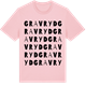 Pink Cotton t-shirt med Gravryd ordlek t-shirt