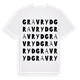 White t-shirt med Gravryd ordlek t-shirt