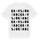 Gravsjögärde ordlek t-shirt