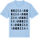 Blue Soul t-shirt med Grebban ordlek t-shirt