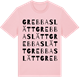 Pink Cotton t-shirt med Grebbaslätt ordlek t-shirt