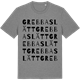 Mid Heather Gray t-shirt med Grebbaslätt ordlek t-shirt