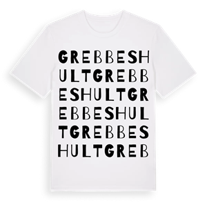 Grebbeshult ordlek t-shirt – ekologisk bomull t-shirt från Pinshirt