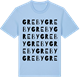 Blue Soul t-shirt med Greby ordlek t-shirt