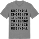 Mid Heather Gray t-shirt med Grebydalen ordlek t-shirt