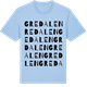 Blue Soul t-shirt med Gredalen ordlek t-shirt
