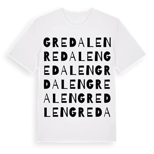 Gredalen ordlek t-shirt – ekologisk bomull t-shirt från Pinshirt