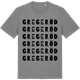 Mid Heather Gray t-shirt med Gregeröd ordlek t-shirt