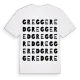 Greggered ordlek t-shirt