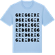 Blue Soul t-shirt med Greggered ordlek t-shirt