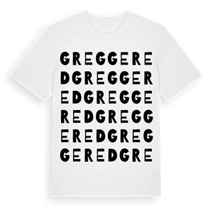 Greggered ordlek t-shirt – ekologisk bomull t-shirt från Pinshirt