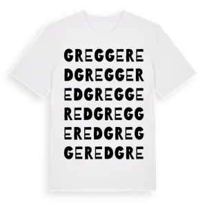 Greggered ordlek t-shirt – ekologisk bomull t-shirt från Pinshirt