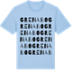 Blue Soul t-shirt med Grenabo ordlek t-shirt