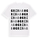 White t-shirt med Grenabo ordlek t-shirt