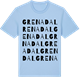 Blue Soul t-shirt med Grenadal ordlek t-shirt