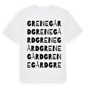 Grenegård ordlek t-shirt – ekologisk bomull t-shirt från Pinshirt