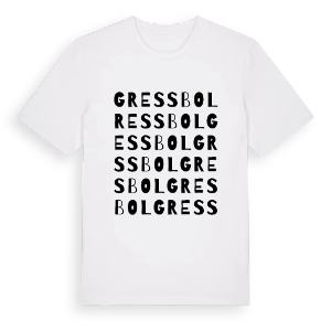 Gressbol ordlek t-shirt – ekologisk bomull t-shirt från PinShirt