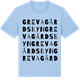 Blue Soul t-shirt med Grevagårdsbyn ordlek t-shirt