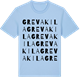 Blue Soul t-shirt med Grevakila ordlek t-shirt