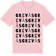 Pink Cotton t-shirt med Grevås ordlek t-shirt