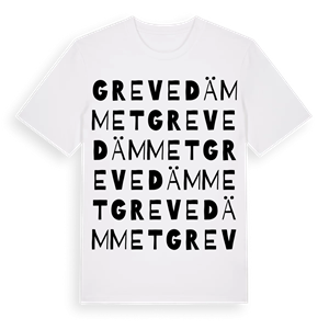 Grevedämmet ordlek t-shirt – ekologisk bomull t-shirt från Pinshirt