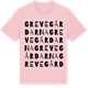 Pink Cotton t-shirt med Grevegårdarna ordlek t-shirt