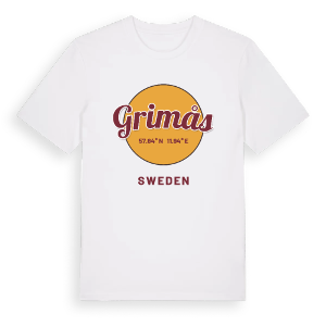Grimås cirkel t-shirt – ekologisk bomull t-shirt från Pinshirt