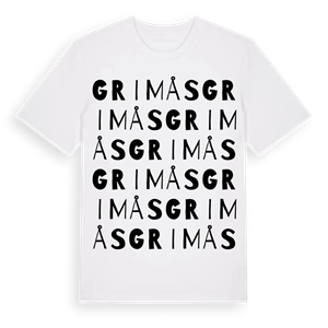 Grimås ordlek t-shirt – ekologisk bomull t-shirt från Pinshirt