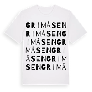 Grimåsen ordlek t-shirt – ekologisk bomull t-shirt från Pinshirt