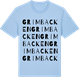 Blue Soul t-shirt med Grimbacken ordlek t-shirt