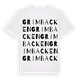 White t-shirt med Grimbacken ordlek t-shirt