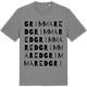 Mid Heather Gray t-shirt med Grimmared ordlek t-shirt