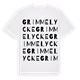 White t-shirt med Grimmelycke ordlek t-shirt