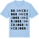 Blue Soul t-shirt med Grimmerud ordlek t-shirt