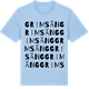 Blue Soul t-shirt med Grimsäng ordlek t-shirt