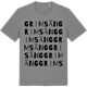 Mid Heather Gray t-shirt med Grimsäng ordlek t-shirt