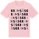 Pink Cotton t-shirt med Grimsås ordlek t-shirt