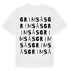 Grimsås ordlek t-shirt – ekologisk bomull t-shirt från Pinshirt