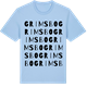 Blue Soul t-shirt med Grimsbo ordlek t-shirt