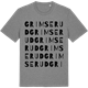 Mid Heather Gray t-shirt med Grimserud ordlek t-shirt