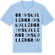 Blue Soul t-shirt med Grimskullen ordlek t-shirt