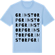 Blue Soul t-shirt med Grimstorp ordlek t-shirt